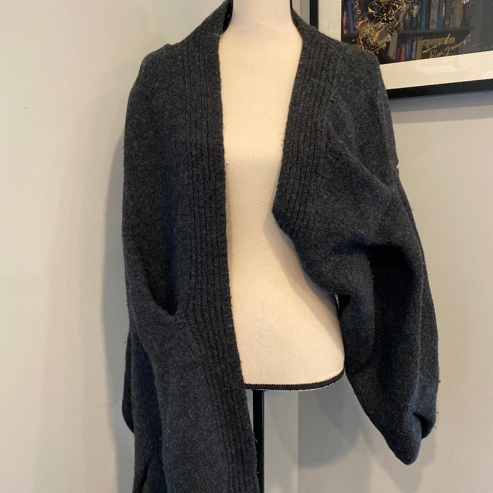 Alexander Wang Wool One Sleeved Sweater Wrap